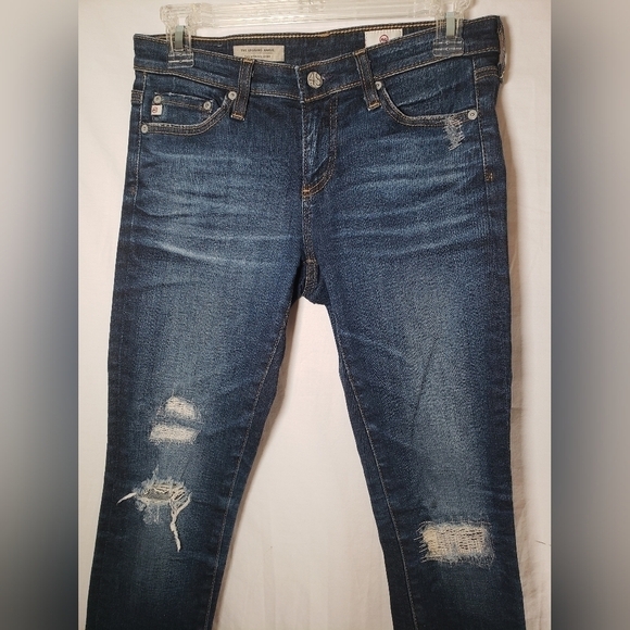 AG Adriano Goldschmied The Legging Ankle Dark Washed Blue Jeans Sz 25R - Picture 3 of 12